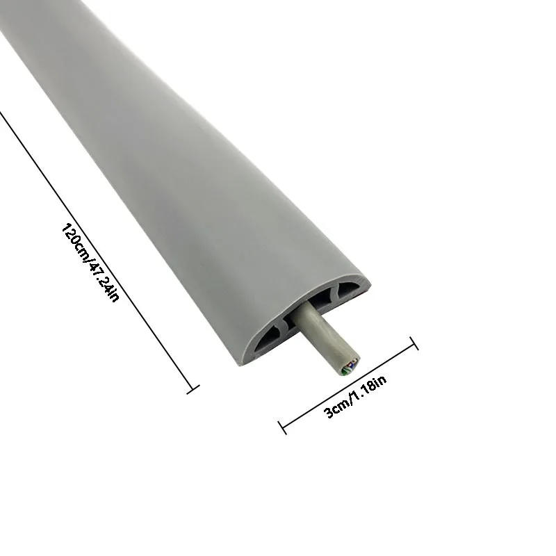 Description Picture 5 of item1PC Self-adhesive PVC Wiring Trunking, Soft Ground, Anti-stepping, Anti-compression, Beautiful Wire Trunking