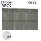 2 Floors Grey-3PCS