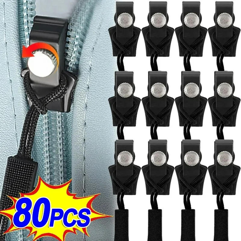 Description Picture 3 of itemUniversal Zipper Repair Kit Detachable Zipper Slider Pull for Jackets Luggage Bags Non-Slip Metal Zip Head DIY Sewing Supplies