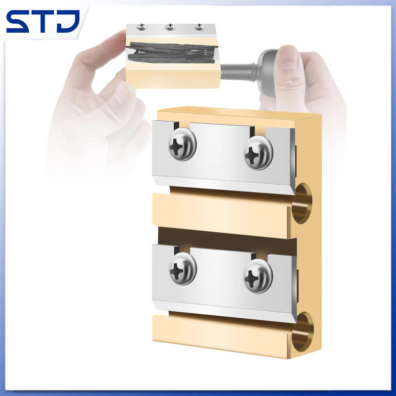 Description Picture 2 of itemviolin/viola/cello pegs reels Shaver for 4/4 3/4 1/2 1/4 copper Brass Holes HSS blade Violin Peg Shaver Violin Peg Repair Tool