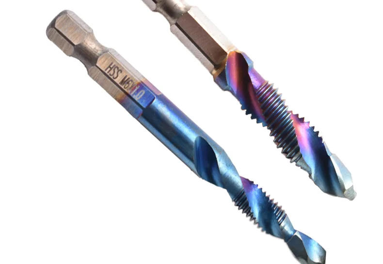 Description Picture 6 of itemHex Shank HSS Screw Thread Metric Tap Drill Bits Screw Machine Compound M3 M4 M5 M6 M8 M10 Hand Tools Metric Thread Tap Drill
