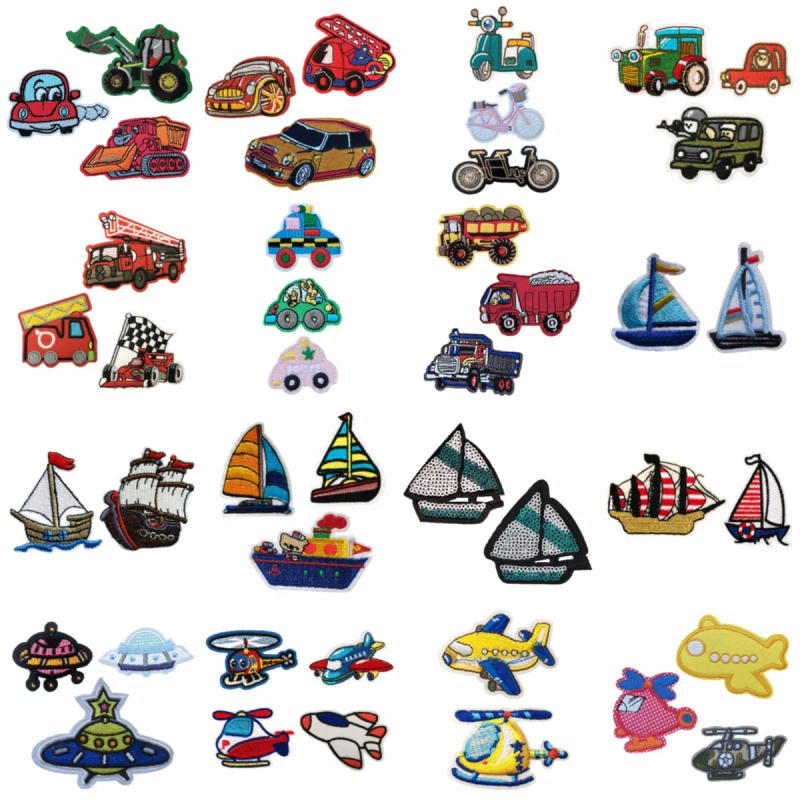 Description Picture 2 of itemHot-melt adhesive ironing embroidery car pattern  PatchDIY sewing decorative clothing Repair a hole Patch