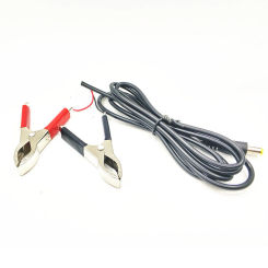 1.5m DC Power Plug Male Connector Alligator Clamp Wire Copper Plated 12V/24V Electrical Battery Crocodile Clamp for LED Light