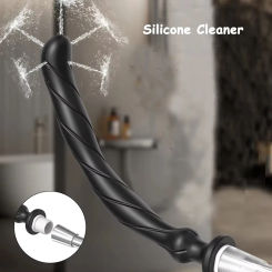 Hygiene Cleaning Bidet, Rectal Enemator, Silicone Tube Enema Syringe Stream Douche, Enema Colon System Anal Shower Clean Bidets