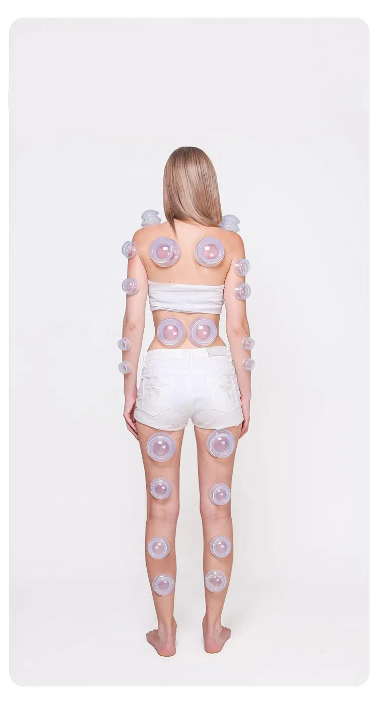 Description Picture 5 of itemSilicone Vacuum Cupping Set Massage Body Cups Back Gua Sha Ventosas Suction Cup Anti-Cellulite Skin Lift Physiotherapy Jars Slim