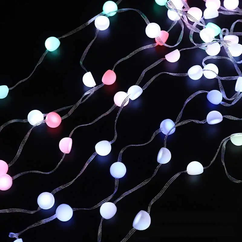 Description Picture 6 of item15M LED Ball Light String Fairy Lights DC5V RGBIC Lamp Bluetooth Controller USB Plug and IR Remote for Outdoor Party Christmas