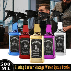 500ML Plating Hairdressing Spray Bottle Refillable Mist Applicator Bottles Alcohol Disinfectant Tool Salon Barber Water Sprayer