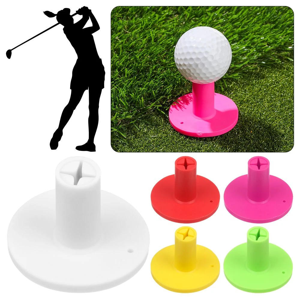 Description Picture 2 of item6pcs/set Golf Rubber Tees Holder with Plastic Golf Tees Set Golf Practice Training Driving Putting Chipping Range for Golf Mats