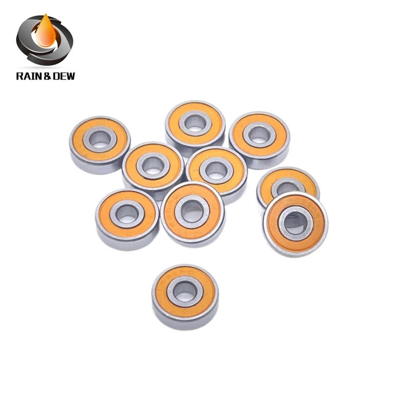 Description Picture 2 of item695 2RS Bearing 10Pcs Orange Sealed  5*13*4mm ABEC-7 F695 RS Ball Bearings