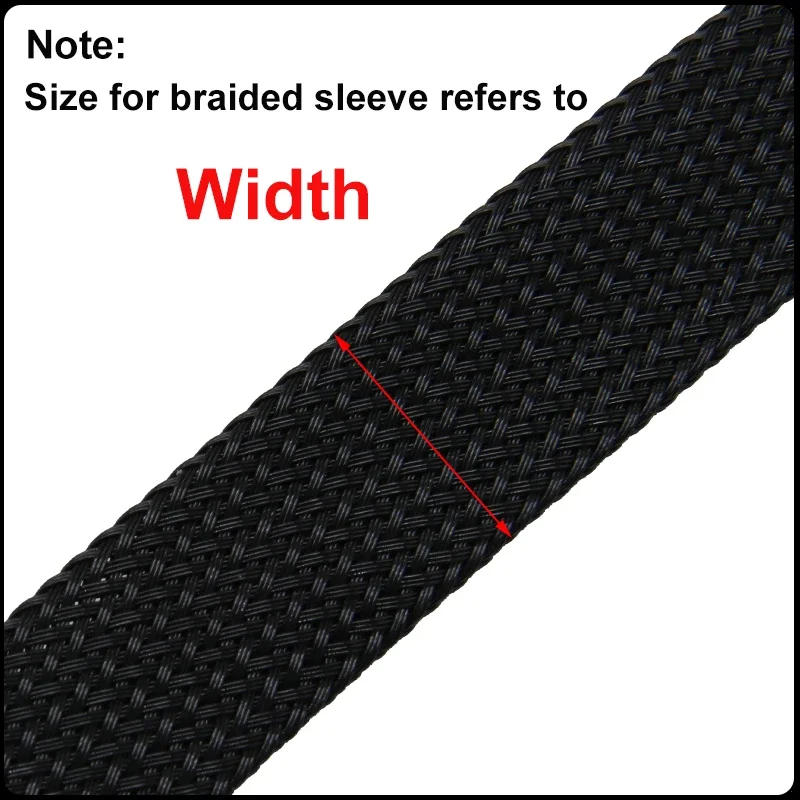 Description Picture 4 of item1M~50M PET Braided Cable Sleeve 2mm Expandable High Density Hardness Insulated Protection Cable Wrap Protector Sleeving DIY