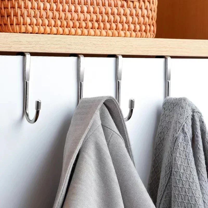 Description Picture 5 of itemMultifunctional S-shaped Hook 304 Stainless Steel Kitchen Bathroom Cabinet Door Back Storage Coat Rack Free Stamping Double