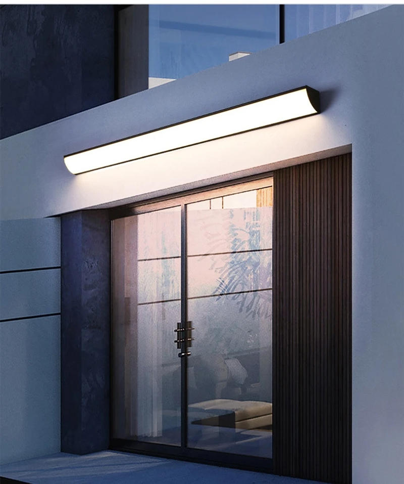 Description Picture 6 of itemMinimalist Long Strip Wall Lamp Waterproof Outdoor Wall Lights Garden Villa Porch Courtyard Sconce Light Outdoor Lighting