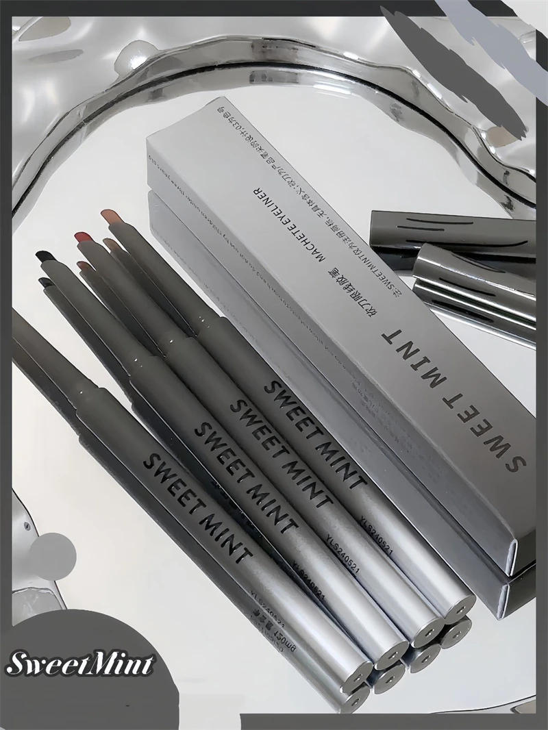 Description Picture 4 of itemSilky Long-lasting Eye Liner Pencil  Eyeliner Pen Natural Matte Wine Red Eyeliner Easy To Color Waterproof Eye Make Up Cosmetics