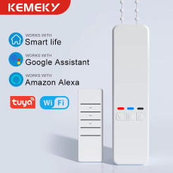 KEMEK Tuya Smart Wifi Blinds Motor Automatic Electric Roller Shade Controller App Control Works with Alexa Google Assistant