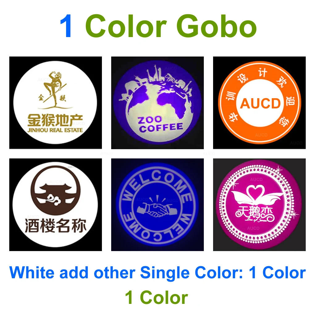 Description Picture 5 of itemCustom Design 37mm Gobo Card & Remote Control Rotating 20W LED AD Projector Logo Lights Flag Sign Show Zoom Advertising Lighting