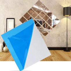 6Pcs/16Pcs  15*15cm Mirror Wall Stickers Square Self-adhesive Acrylic Mirror Tiles Stickers For Bedroom Bathroom Home Decor