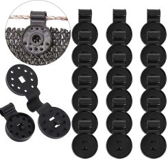 100pcs Shade Cloth Plastic Clips Sun Shade Net Clips Greenhouse Fabric Fix Clamps Accessories Grommet Fence Netting Hook