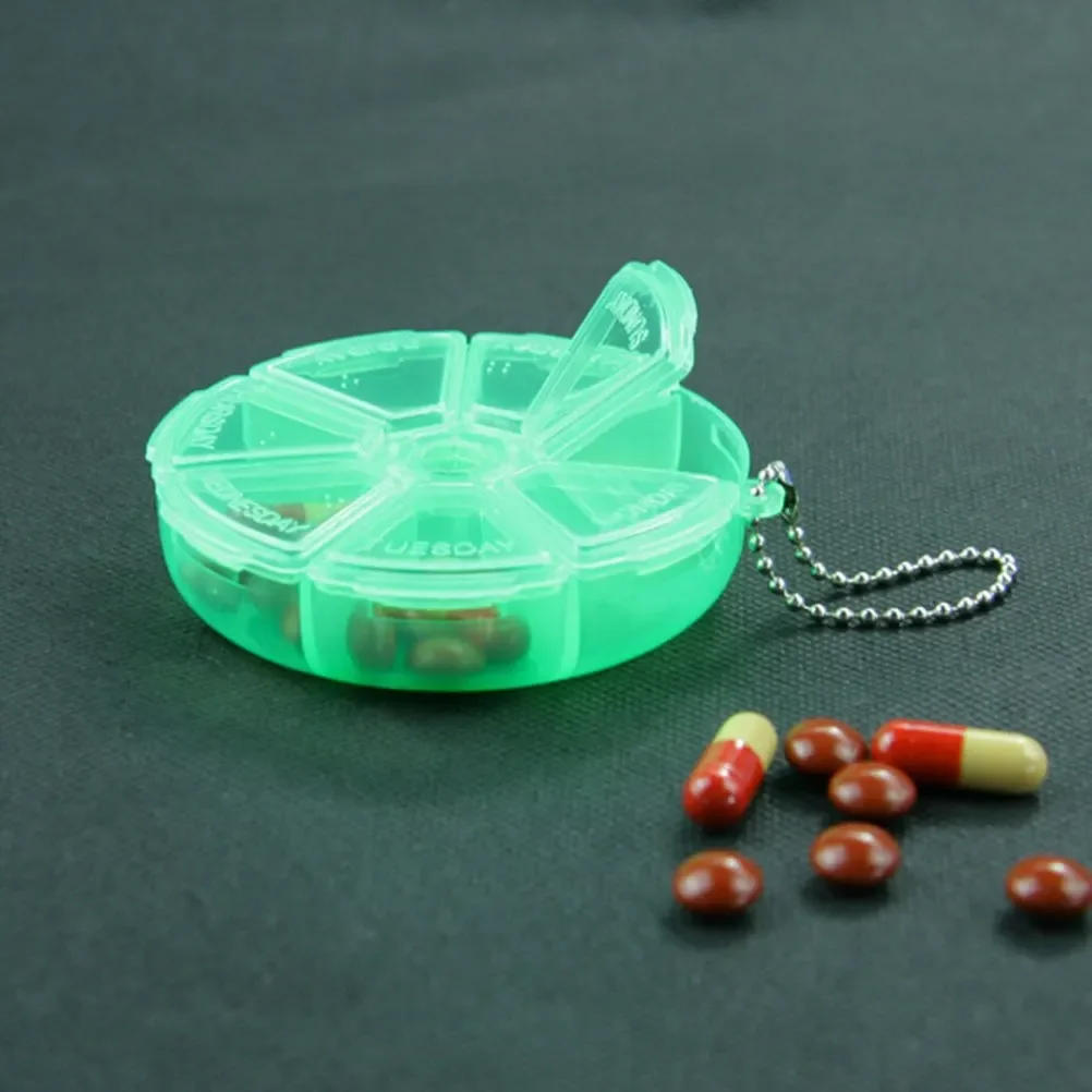 Description Picture 4 of item약통 Pill Cases & Splitters  Pill Medicine Box Holder Storage Organizer Container Case Splitters Travel Boxes Pilulier Semainier