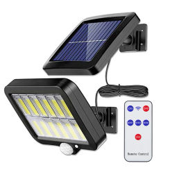 LED Solar Wall Light Powered Wall Lamp Outdoor Staircase Steps Motion Sensor Lamp Garden Street Lighting Accessories