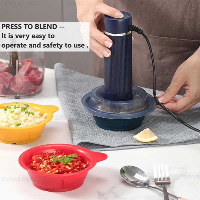 Description Picture 6 of itemElectric Chopper Household Small Meat Grinder Food Mixer Food Processor Multi-function Seasoning Machine Garlic Pounder