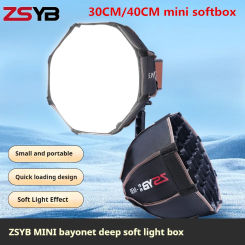 ZSYB 30cm 40cm Mini Softbox Octagon Umbrella Softbox for ZHIYUN Honeycomb Grid Outdoor Flash SoftBox ZY Mount Accessories