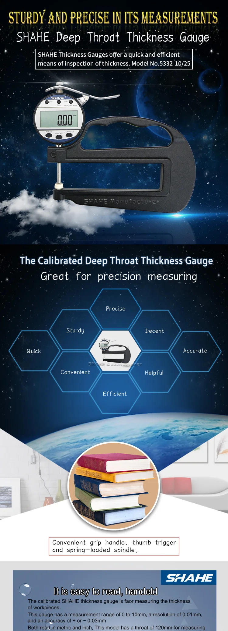 Description Picture 2 of itemPaper Measurement Tool 0-10/25 mm 0.01mm High Accuracy Digital Thickness Gauge Measuring & Gauging Tools