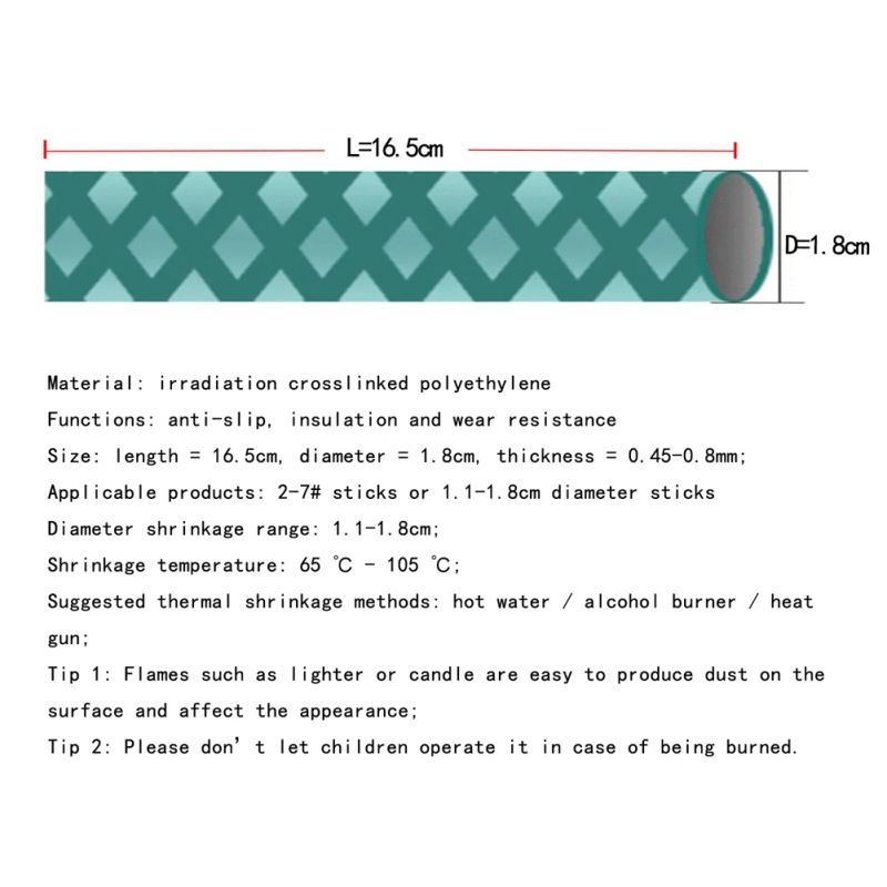 Description Picture 5 of item2Pcs Drum Stick Grips Drumsticks Anti-Slip Sweat Absorbed Grip For 7A 5A 5B 7B 16.5cm Drumsticks Grips Percussion Instruments