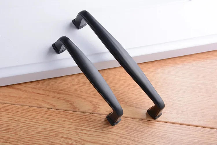 Description Picture 5 of itemAluminum Alloy Black Cabinet Handles American Style Solid Kitchen Cupboard Pulls Drawer Knobs Furniture Handle Hardware