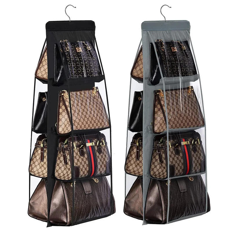 Description Picture 2 of itemHandbag Hanging Organizer Hanging Purse Organizer for Closet Organizers Bag Storage Hanger Oxford Cloth Closet Bag Organizer