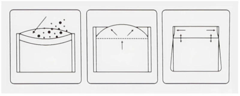 Description Picture 2 of item100pcs Disposable Tea Bags Corn Fiber Folding Empty Bag Spice Sachets Filter Te Tea Accessories for Kitchen Convenience Gadgets