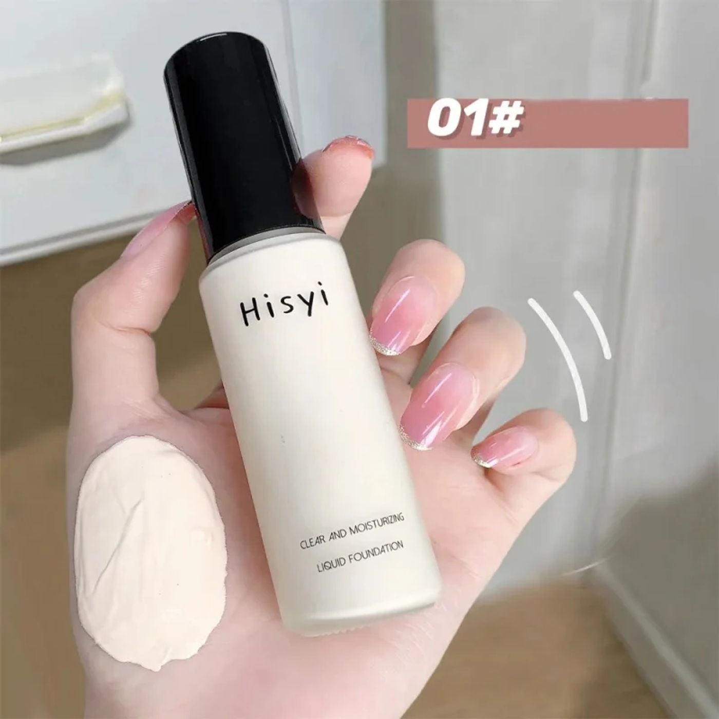 Description Picture 4 of itemLiquid Foundation Naturally Covers Flaws Without Sticking Powder, Plain Face Cream, Transparent Foundation, Conceals Blemishes