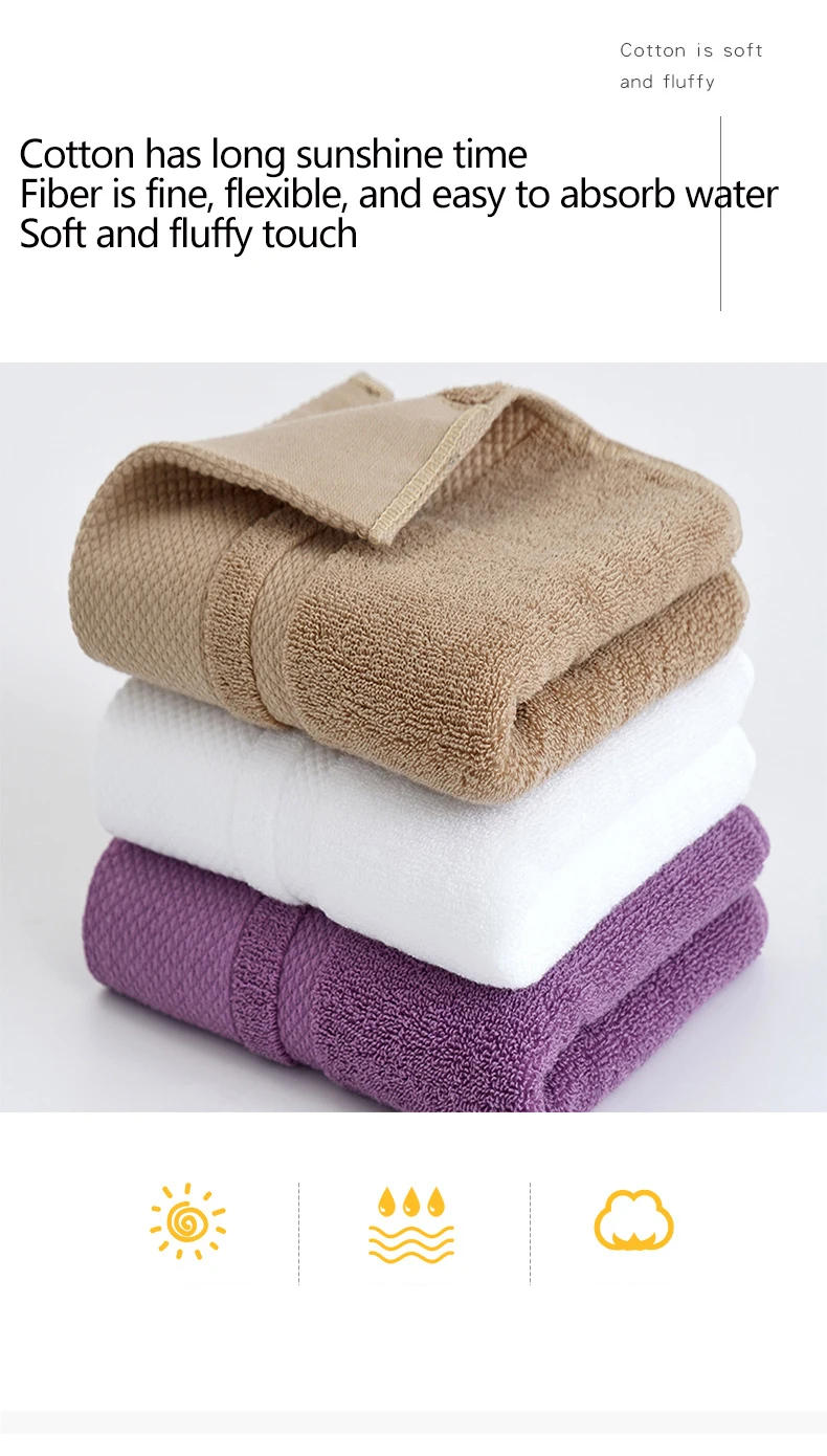 Description Picture 6 of item4pcs/Set Cotton Premium Hand Towel Set Lightweight And Highly Absorbent Quick Drying Thicken Soft Face Hand Towel 35x75CM