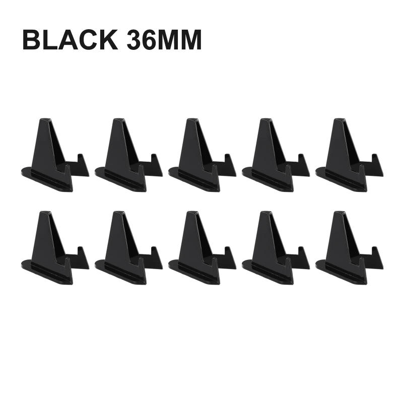 Description Picture 6 of item10pcs Black Acrylic Coin Display Stand Holders Small Easel Rack Card Commemorative Challenge Coin Capsule Holder Support