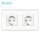 Double Socket White
