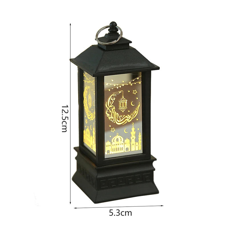 Description Picture 2 of itemNew LED Lantern Retro Ramadan Decor Islam Muslim Party Gifts Eid Mubarak Candles Night Light Eid Colorful Ramadan Ornaments 2024