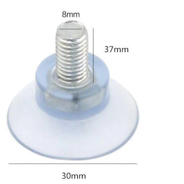 M6 M8 Screw Furniture Leveling Feet Floor Protector Rubber Strong Suction Cup Hook for Glass Table Tops Support Hardware