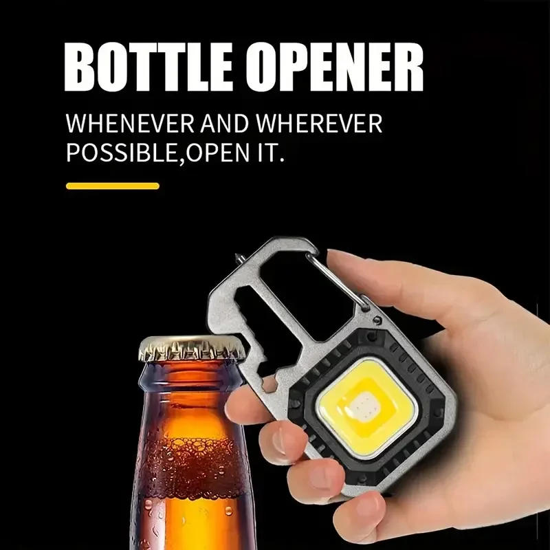 Description Picture 5 of itemMini LED Keychain Flashlight Portable Rechargeable COB Torch Multi-Functional Work Light Waterproof For Outdoor Camping Hiking