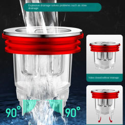 Useful Bathroom Accessories Stopper Sewer Insect Prevention Seal Cover Anti odor Floor Drain One Way Valve Drain Cover