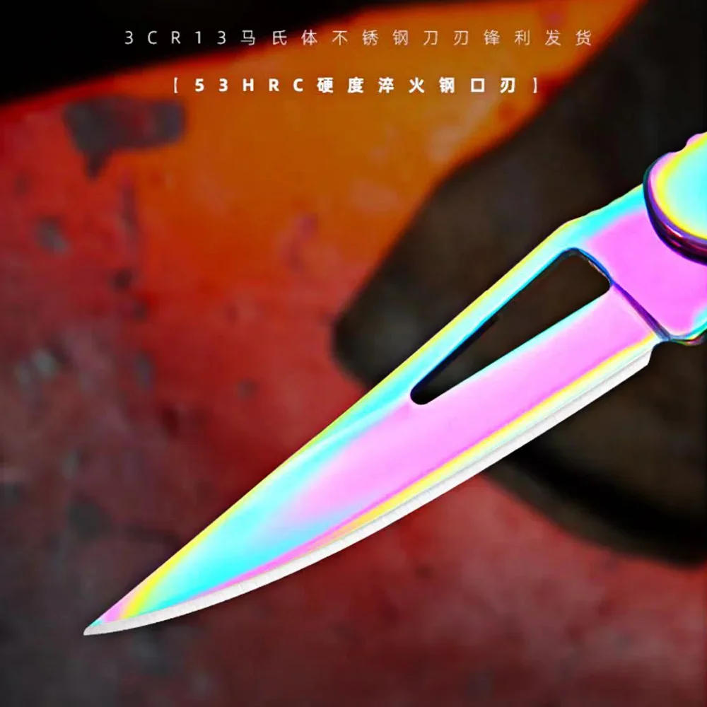 Description Picture 6 of itemPortable Folding Knife Keychain, Fruit Cutter, Multipurpose Pocket Knife, Utility Knives, Stainless Steel, Kitchen Accessories