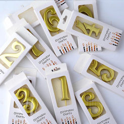 0-9 Cake Candles Number Gold Plated Candle Number Decor Home Decor DIY Party Supplies Cake Accessories Birthday Supplies свечи