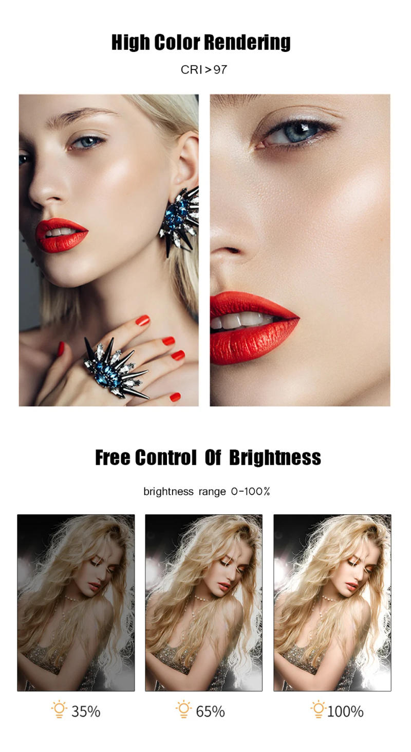 Description Picture 4 of itemLED Video Lights Conference Photography Lighting Selfie Light Photo Studio Lamp With Tripod for Shoot Live Streaming TikTok Zoom