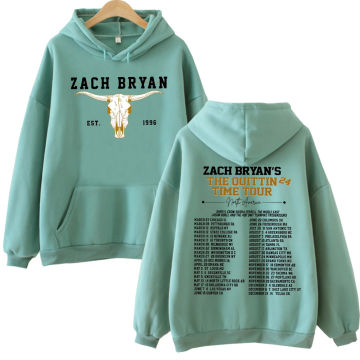 Zach Bryan The Quittin Time Tour 2024 Hoodie Zach Bryan Hoodie Zach Bryan Merch Fan Gift Pullover Tops Streetwear Unisex