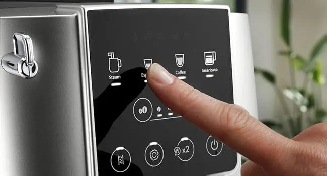 Description Picture 3 of itemMagnifica Start Automatic Espresso & Coffee Machine with Manual Milk Frother for Latte, Cappuccino, Built-in Grinder, Silver