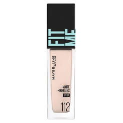 Maybelline FitMe pro Foundation Liquid Blurring Brightening Concealing Oil-Control Sunscreen Compact Square Bottle 112
