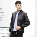 Trendy Genuine Leather Jackets for Men Short Natural Sheepskin Coat Korean Slim Thin Baseball Mens Leather Jacket Jaqueta FCY