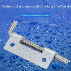 304  Silver Stainless Steel Door Latch Sliding Lock Barrel Bolt Latch Hasp Staple Gate Safety Lock