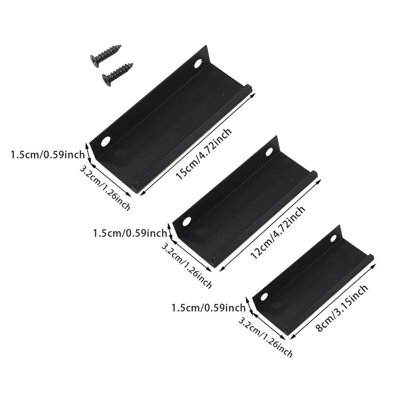 Description Picture 4 of itemFashion White Long Cabinet Invisible Handles Aluminum Alloy 80-150mm Hidden Cabinet Pulls Drawer Knobs Cupboard Door Hardware