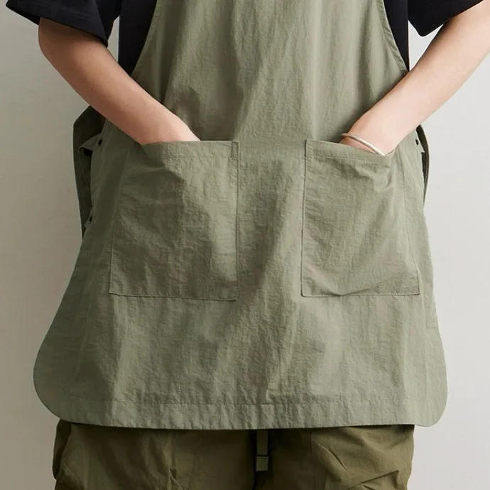 Description Picture 4 of itemAnti-pouring Sleeveless Aprons with Pocket Adjustable  Outdoor Barber Coffee Shop Catering Apron Unisex Wear on Both Sides