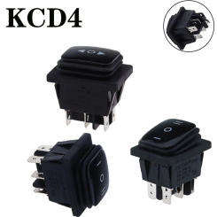 1PC Momentary (on)-off-(on) Waterproof 6Pin Rocker Switch 3 Position Locking ON-OFF-ON DSDT