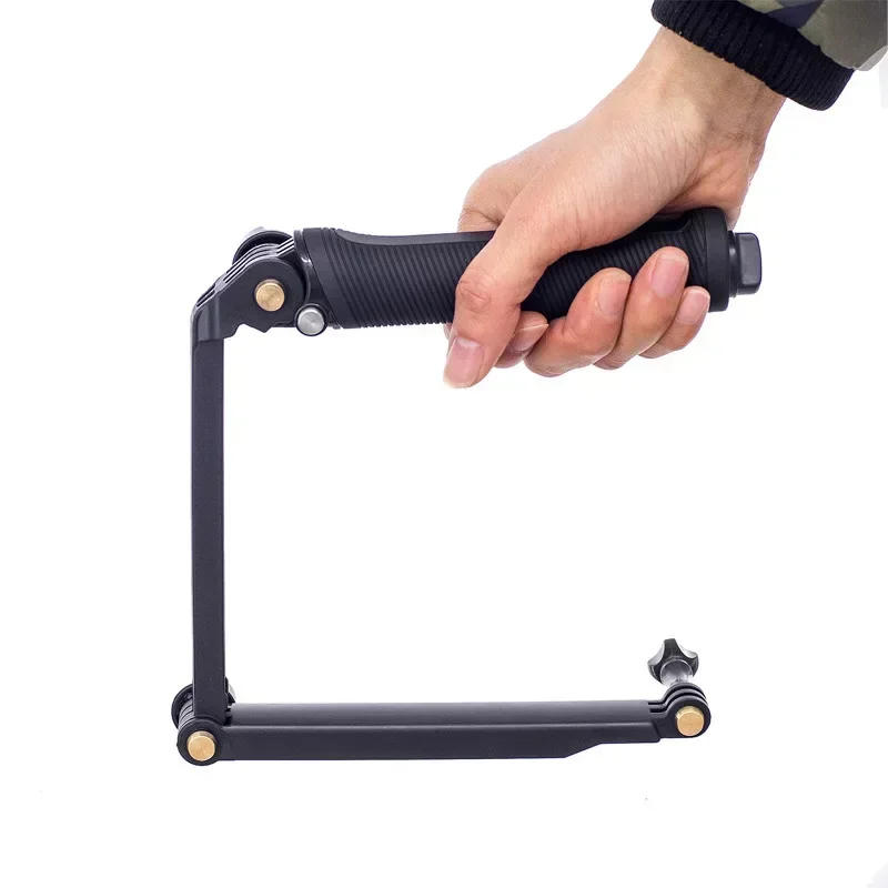 Description Picture 4 of itemFor GoPro Hero 11/10/9/8/DJI Osmo Action 3 Sports Camera Triple Folded Arm Selfie Stick Tripod Extension Bracket Accessories